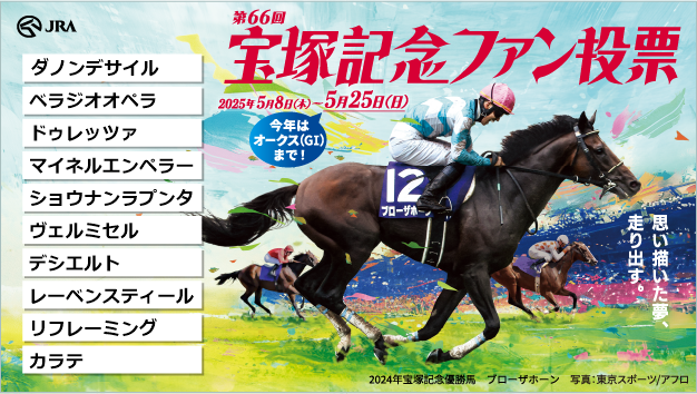 Iwakilover's tweet photo. 宝塚記念ファン投票実施中！
下記URLからキャンペーンに参加して、
#えらべるPay をゲットしよう！
https://t.co/MTM3uWUkg6
@takarazuka_fv

#宝塚記念ファン投票
#宝塚記念
#宝塚今年は6月15日 https://t.co/kaXZ6Qhqlh