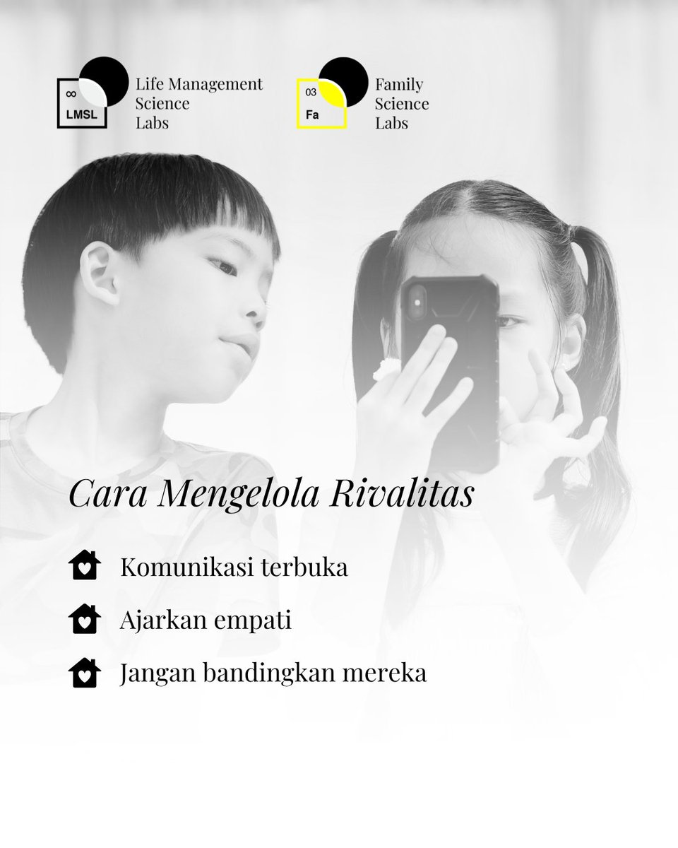 LMSLIndonesia's tweet photo. Rivalitas saudara bisa membangun atau merusak. Kelola dengan bijak!

Simpan &amp; bagikan agar lebih banyak keluarga mendapat manfaat!

#LMSL #LMSLIndonesia #FamilyLabs #Family #SiblingRivalry #KeluargaHarmonis #HubunganKeluarga https://t.co/zISBNkRPfh