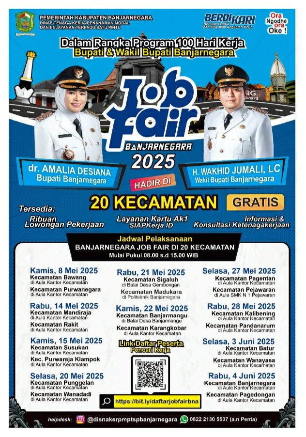 Buat Warga Desa Bandingan Jangan Lewatkan Kesempatan Banjarnegara Job Fair 2025