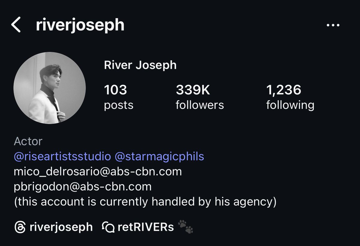 Hi everyone, 

From around 40k before entering PBB to 339k followers now! 

Let’s help River reach 500k before PBB ends. You can also join his IG channel for updates. 

RIVER IncWEDible LOVE
#PBBCollab