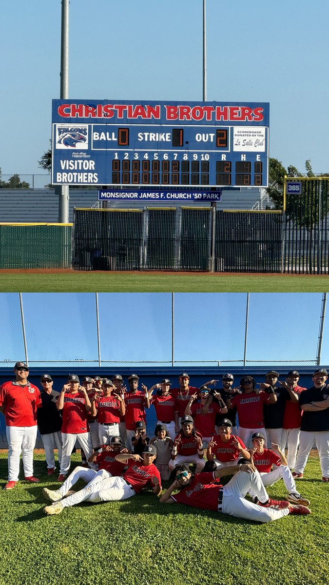 The #13 seed Fairfield Falcons with the upset 🤫 what a hard fought battle by some absolute dawgs on our team. Can’t even explain how proud I am of these young men. Our school’s 1st playoff win in 16 years!!!