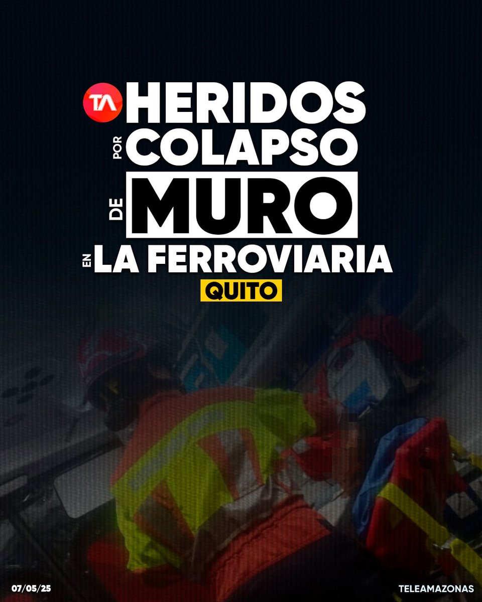 #ATENCIÓN | Fuerte lluvia provoca caída de muro y deja heridos en La Ferroviaria, en el sur de Quito. Esto se sabe ow.ly/IRqI50VOZkR