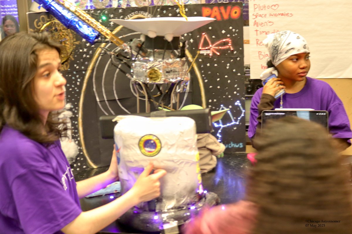 AstronomerJoe's tweet photo. Showcase day for my Spring 2025 ASM Astronomy Program and the end for this term.
Teens were great, knowledgeable and entertained our visitors.
More laters, but I am beat.
Astro Joe https://t.co/OIj0jhtmbf