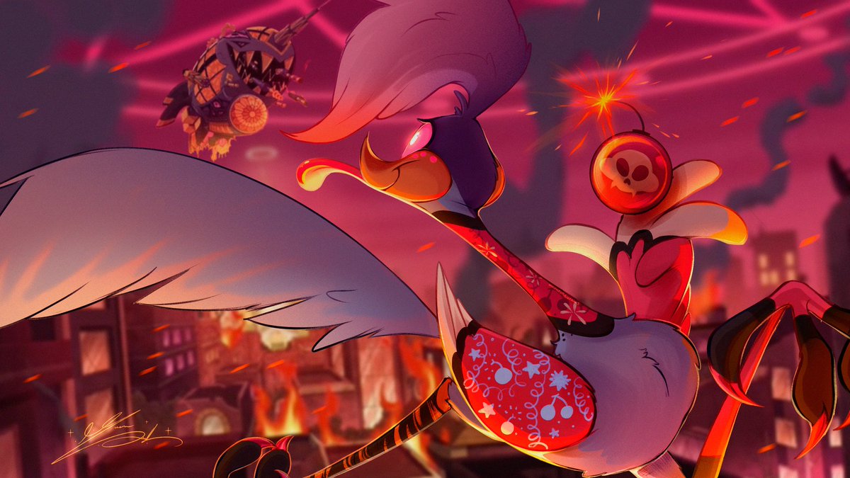 💣🍒💣 Enemy to Lovers 💣🍒💣
#CherryBomb #SirPentius #HazbinHotel #LooneyTunes #WileECoyote #RoadRunner