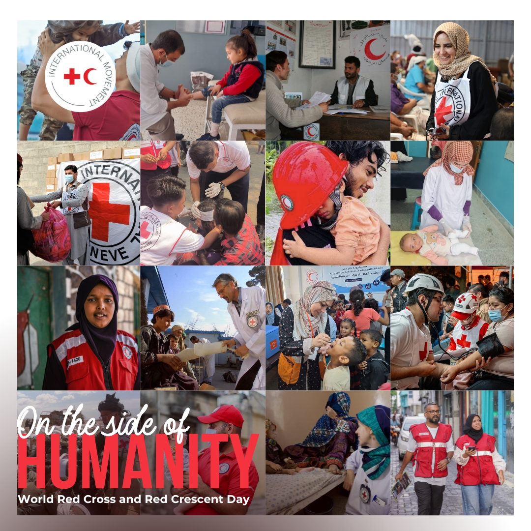 Today, we celebrate the #RedCrossDay and #RedCrescentDay. I salute the work of all humanitarians -  bringing relief, dignity and humanity in a world shaken by conflicts, natural disasters &amp; climate change. You showing up when other's can't remains a stand #OnTheSideOfHumanity.