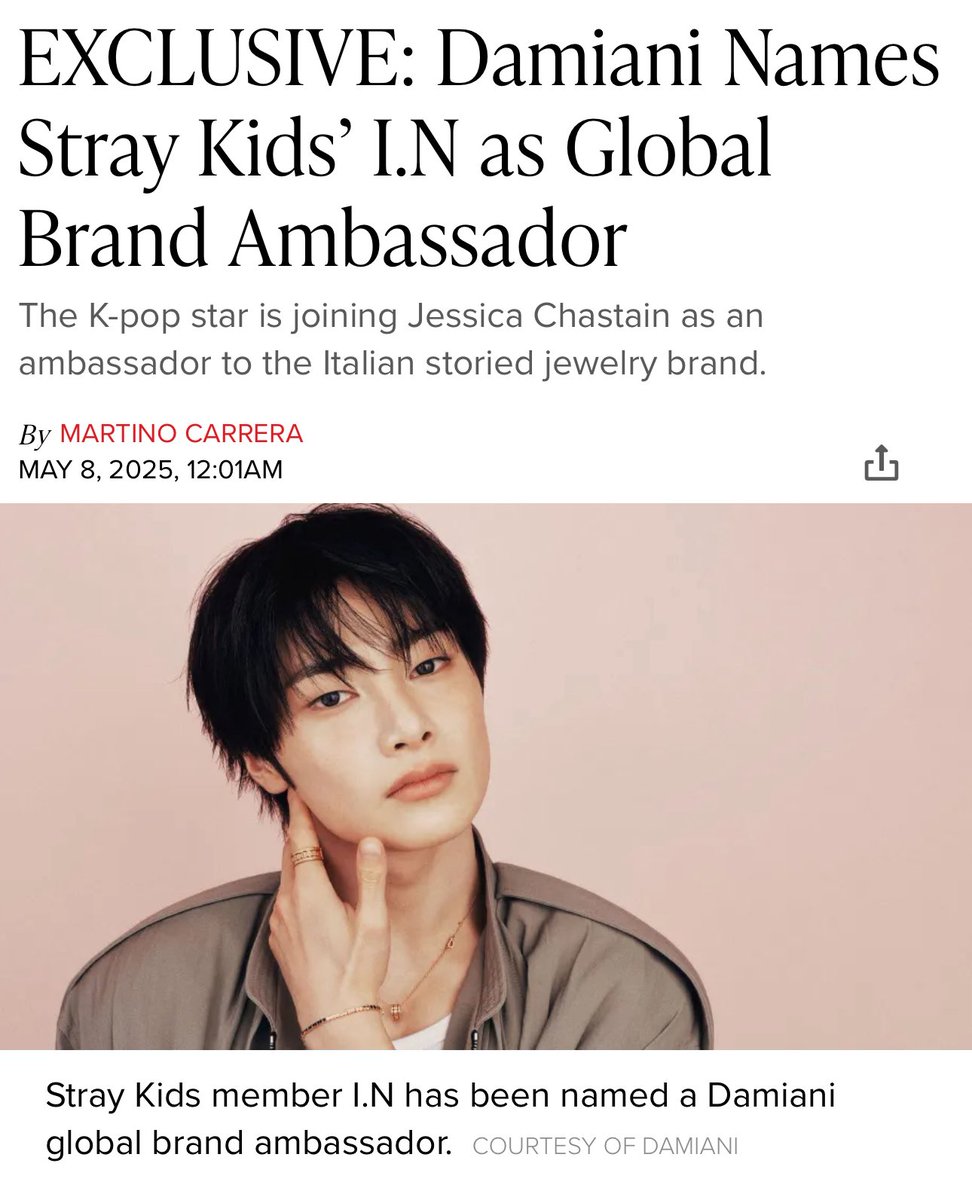 OUR NEW DAMIANI GLOBAL AMBASSADOR!!!! 🤍
