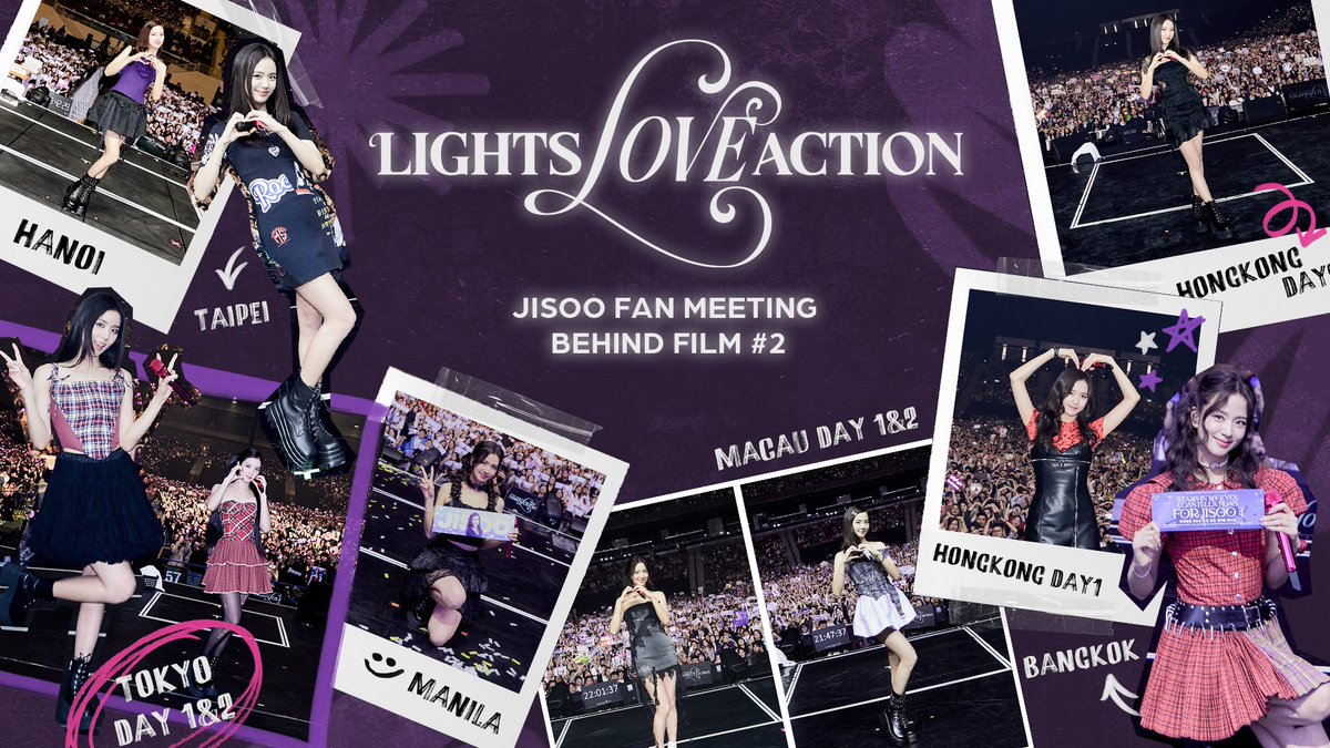 2025 JISOO ASIA TOUR : LIGHTS, LOVE, ACTION! BEHIND #2

▶ youtu.be/4M7vqe77U5o

#JISOO #지수 #FANMEET #LIGHTS_LOVE_ACTION