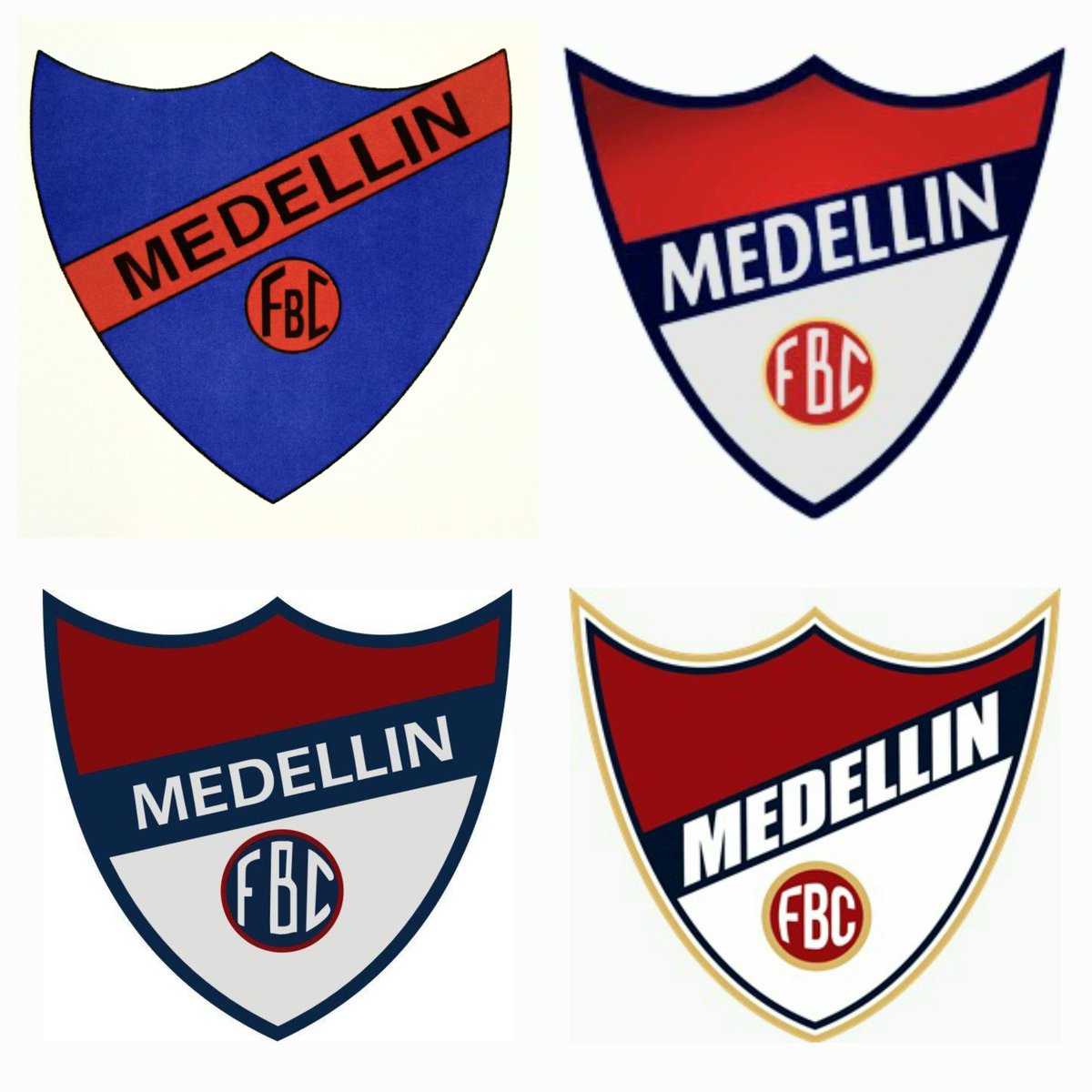 JuanCJC1986's tweet photo. Historia y Evolución de la Heráldica Poderosa ❤️🛡💙 @DIM_Oficial

Hilo sobre el origen del escudo de la institución, desde el Medellín Foot Ball Club (Medellín F.B.C.) al Deportivo Independiente Medellín (DIM). 🧵⤵️ https://t.co/xhwgUqoH71