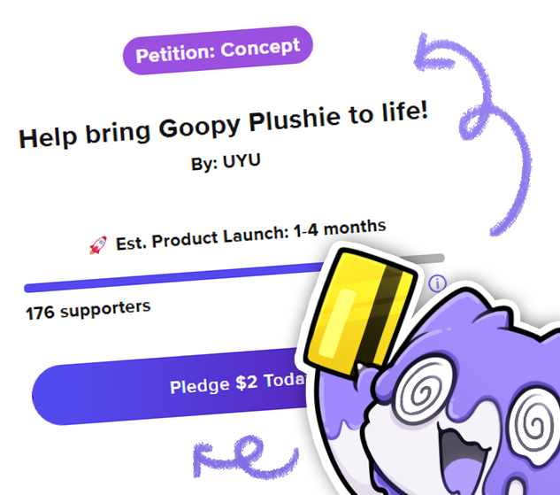 ONLY 3 DAYS LEFT!!! 

we still need 24 supporters for this little fella to be turned into plush form!! 

consider pledging or sharing this post to help with the petition 🥺I NEED HIM 

›› makeship.com/petitions/uyu-…