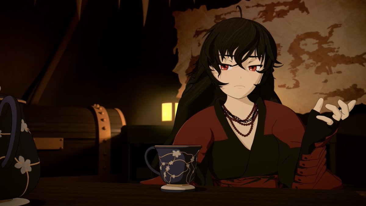 ❝ Yes, Negotiations went rather well with the Fall Maiden. Why do you ask? ❞

The Bandit had to wipe her mouth after that—