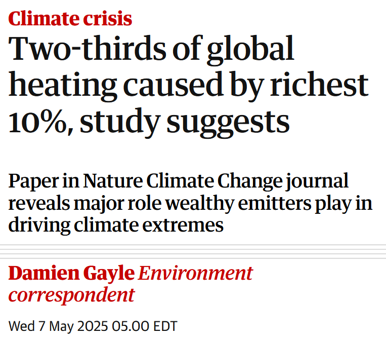 JeremyWard33's tweet photo. Defund the rich y'all:   The ruling class is literally destroying the only planet we'll ever have https://t.co/gAEPzrNZsH