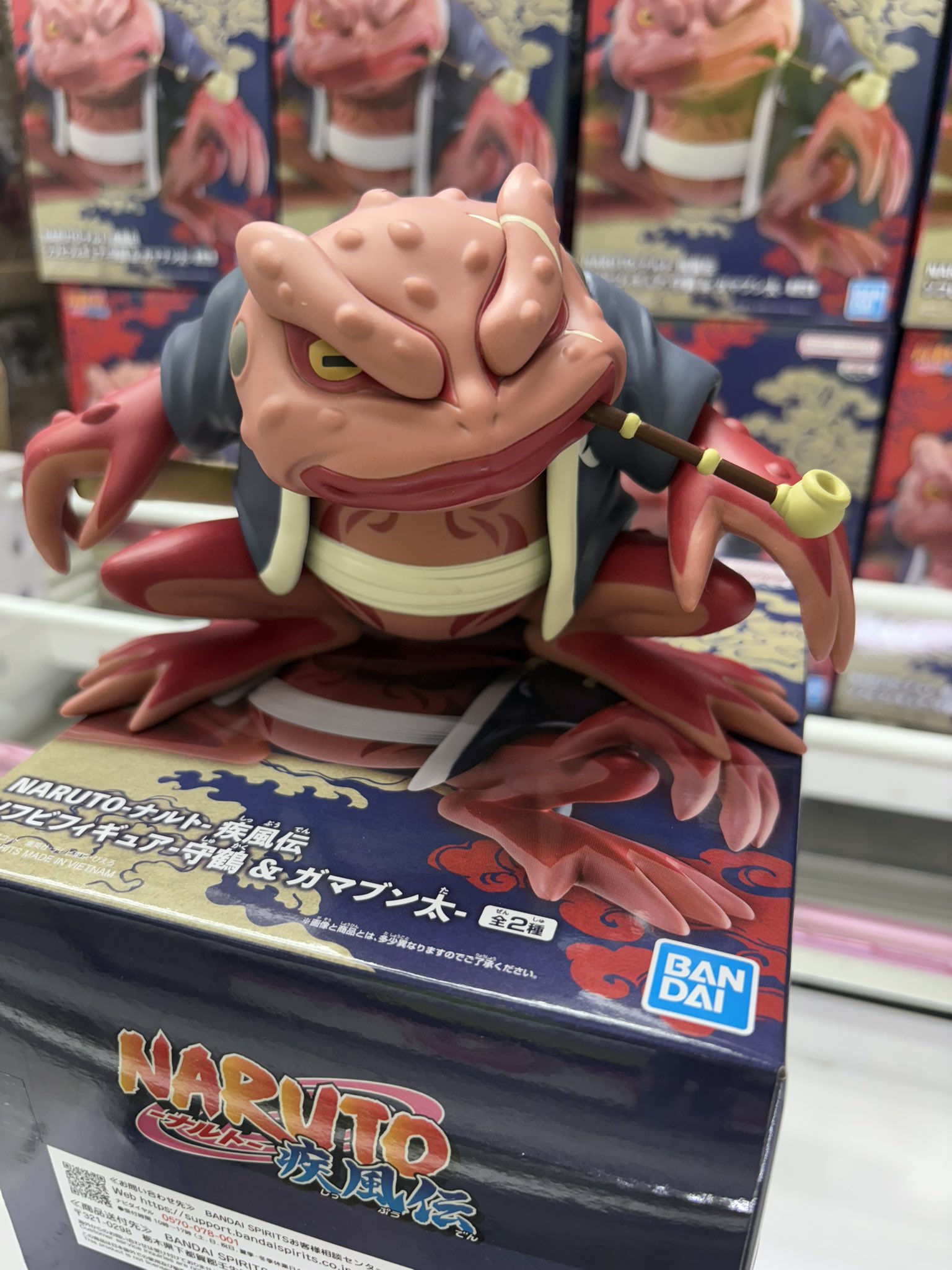 NARUTO疾風伝 ソフビフィギュア　守鶴&ガマブン太　2種　6個セット NARUTO-ナルト- 疾風伝 ソフビフィギュア-守鶴 ＆ ガマブン太