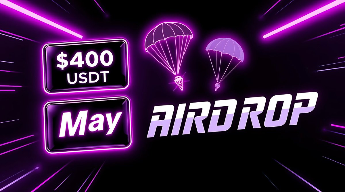 💎 $400.00 USDT May Airdrop is LIVE! 🚀

🏆 We are thrilled to announce an Airdrop campaign where YOU can earn $USDT rewards! 💸 Join now 🌍

👉 Fill here: taskon.xyz/quest/469745439

🔥 Winners: Random!
✅ Follow, RT &amp; Tag 2 friends to enter.

⏳ Limited spots—act fast!