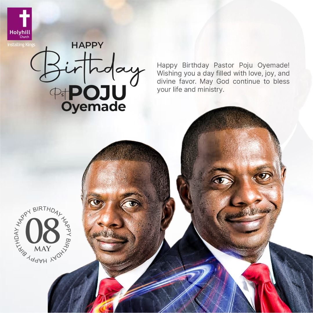 SOgidigbo's tweet photo. Dear Pastor Poju Oyemade, on this joyous occasion of your birthday, we rejoice with you in the Lord's goodness. May the manifold mercies of God surround you, and may His grace be sufficient for you in the year ahead. May your life and ministry continue to shine brightly, reflecting the glory of our Lord Jesus Christ.

Dear Heavenly Father, we come before Thee on this special day to bless Thy servant, @pastorpoju. Grant him a fresh anointing of Thy Spirit, that he may serve Thee with renewed vigor and zeal. May his heart be filled with the love of Christ, and may his life be a sweet savor of Thy goodness. Bless him with health, strength, and longevity, that he may continue to proclaim the Gospel with power and effectiveness. We ask this in the name of Jesus Christ, our Lord. Amen.