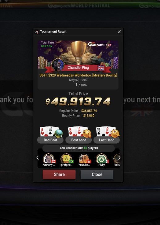 DwanJamie's tweet image. GG world festival champion 🏆
Not bad for a sleepy pre series Wednesday… it’s gonna be a great COOP
