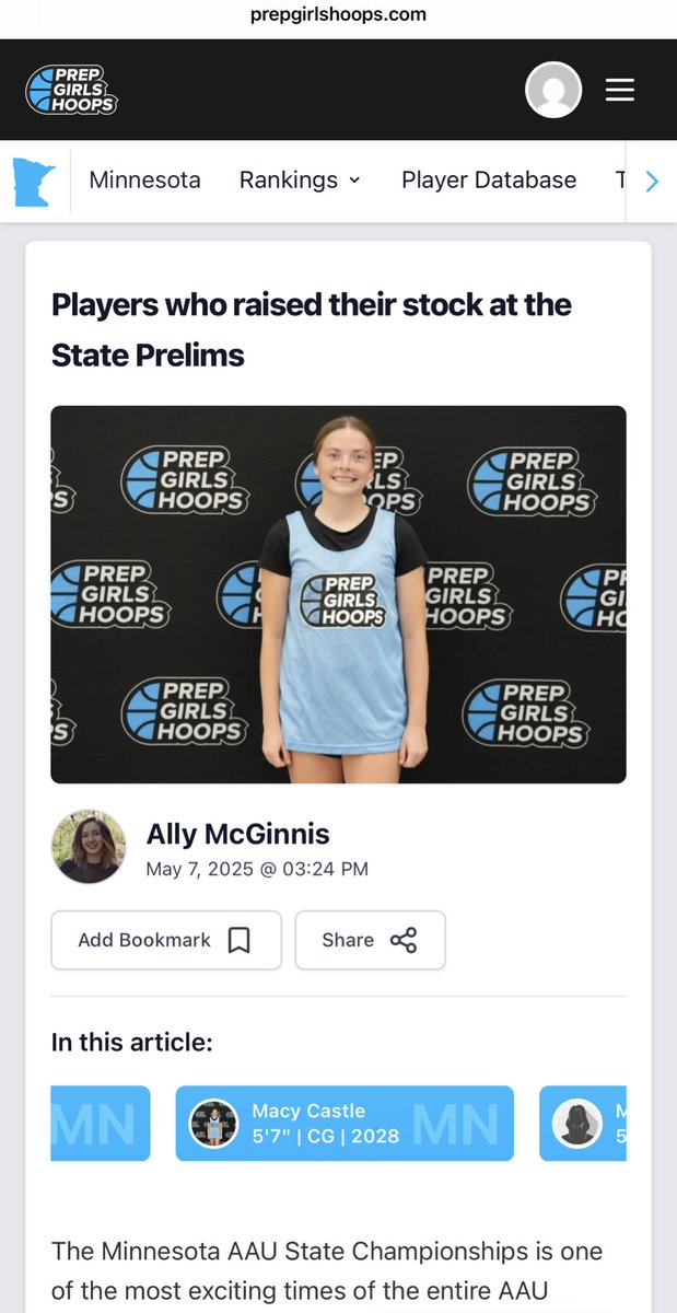boone 🦄 (@bo_one15) on Twitter photo Super proud of our MN Comets 2028, <a href="/Macycastle1/">Macy Castle</a> & Cianna Thomas on their recognition over the weekend! Thank you <a href="/AllyMcGinnis2/">Ally</a> for your wonderful write up! <a href="/MNCometsGirls/">MN Comets Girls</a> <a href="/ktdebaker/">Katie DeBaker</a> <a href="/BrainerdGirlsBB/">Brainerd Warrior Girls Basketball</a> <a href="/ERGirlsBball/">Elk River Basketball</a> Super proud of our MN Comets 2028, <a href="/Macycastle1/">Macy Castle</a> & Cianna Thomas on their recognition over the weekend! Thank you <a href="/AllyMcGinnis2/">Ally</a> for your wonderful write up! <a href="/MNCometsGirls/">MN Comets Girls</a> <a href="/ktdebaker/">Katie DeBaker</a> <a href="/BrainerdGirlsBB/">Brainerd Warrior Girls Basketball</a> <a href="/ERGirlsBball/">Elk River Basketball</a>