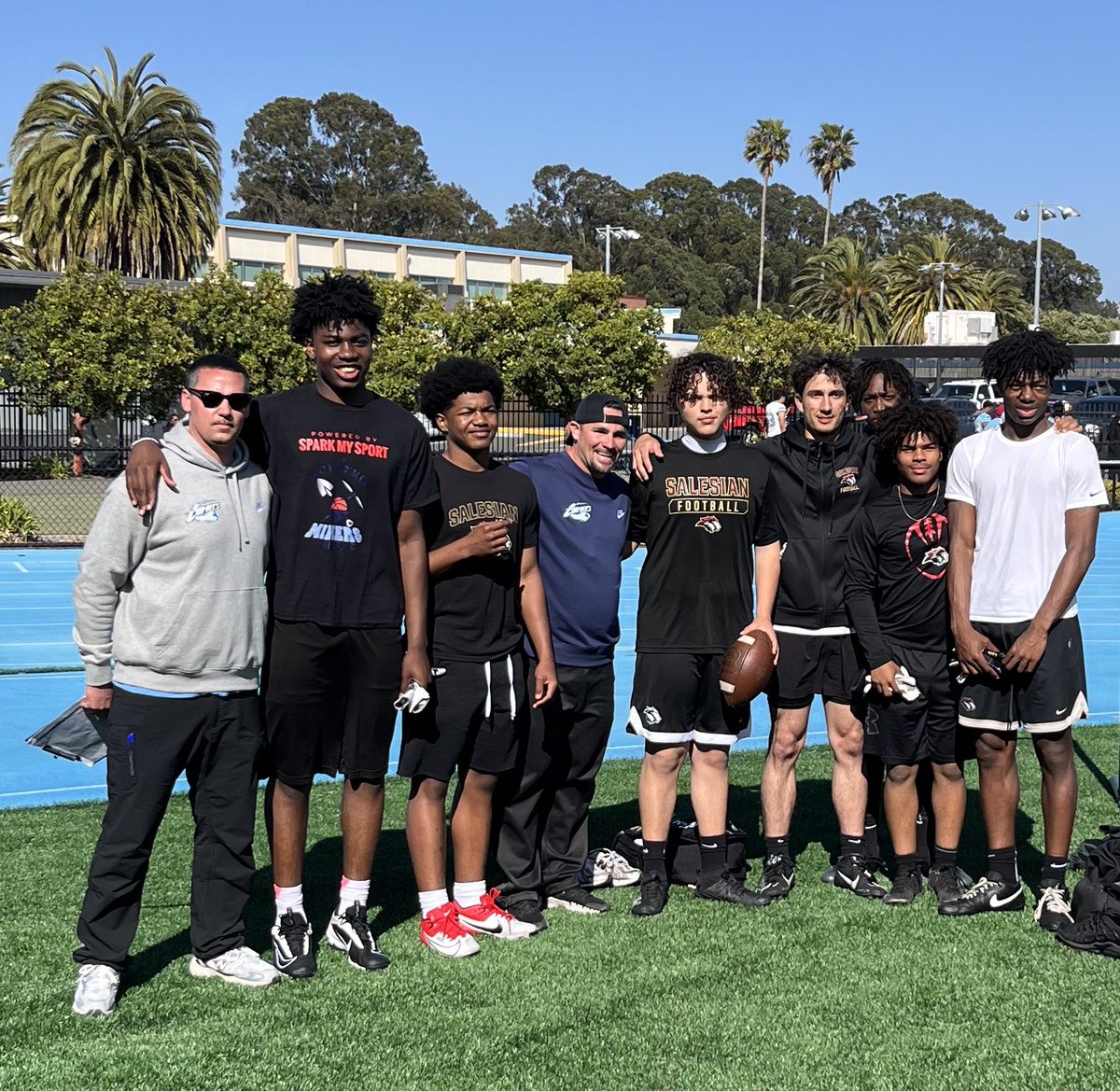 Ricky Carrillo (@rbscoachrick) on Twitter photo Comet Showcase with local talent from Salesian Football <a href="/JTarin_4/">Joseph Tarin</a> <a href="/JahlilLindseyy/">Jahlil Lindsey</a> <a href="/IsaiahLatigue/">Isaiah A. Latigue</a> <a href="/CarltonJr21/">Carlton Perrilliat Jr</a> <a href="/Tylersadler05/">Tyler Sadler</a> #ALLCOMET #COMETSHOWCASE Comet Showcase with local talent from Salesian Football <a href="/JTarin_4/">Joseph Tarin</a> <a href="/JahlilLindseyy/">Jahlil Lindsey</a> <a href="/IsaiahLatigue/">Isaiah A. Latigue</a> <a href="/CarltonJr21/">Carlton Perrilliat Jr</a> <a href="/Tylersadler05/">Tyler Sadler</a> #ALLCOMET #COMETSHOWCASE