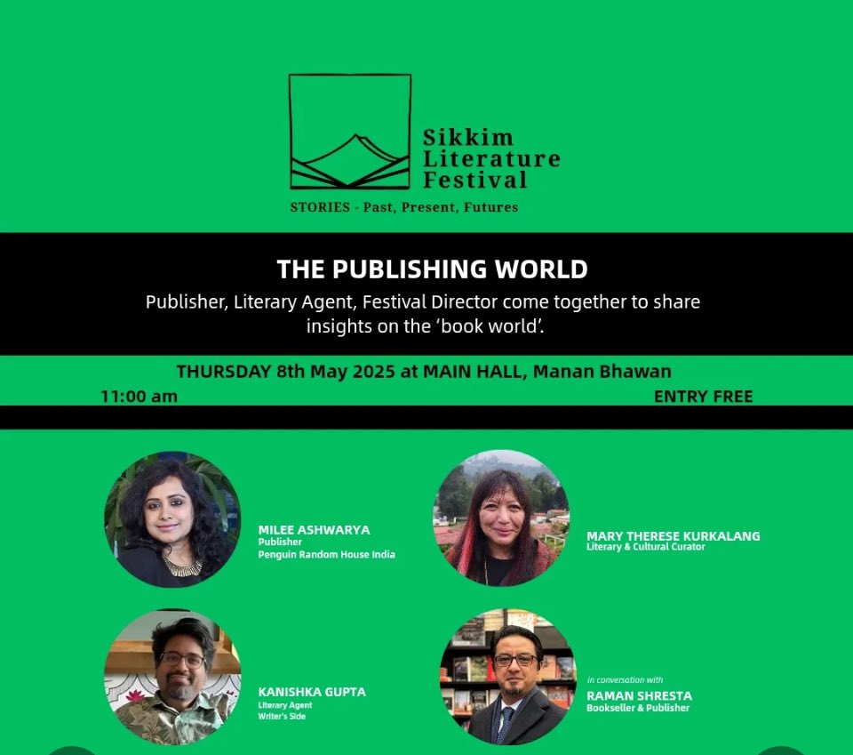 Milee Ashwarya (@mileeashwarya) on Twitter photo In Sikkim and eager to learn more about this beautiful state. We will talk about publishing and the books from Sikkim and the North East on the eve of 50 years of statehood for this gorgeous mountainous state. <a href="/rachnabooks/">Rachna Books®</a> <a href="/kan_writersside/">Kanishka Gupta</a> @penguinindia In Sikkim and eager to learn more about this beautiful state. We will talk about publishing and the books from Sikkim and the North East on the eve of 50 years of statehood for this gorgeous mountainous state. <a href="/rachnabooks/">Rachna Books®</a> <a href="/kan_writersside/">Kanishka Gupta</a> @penguinindia