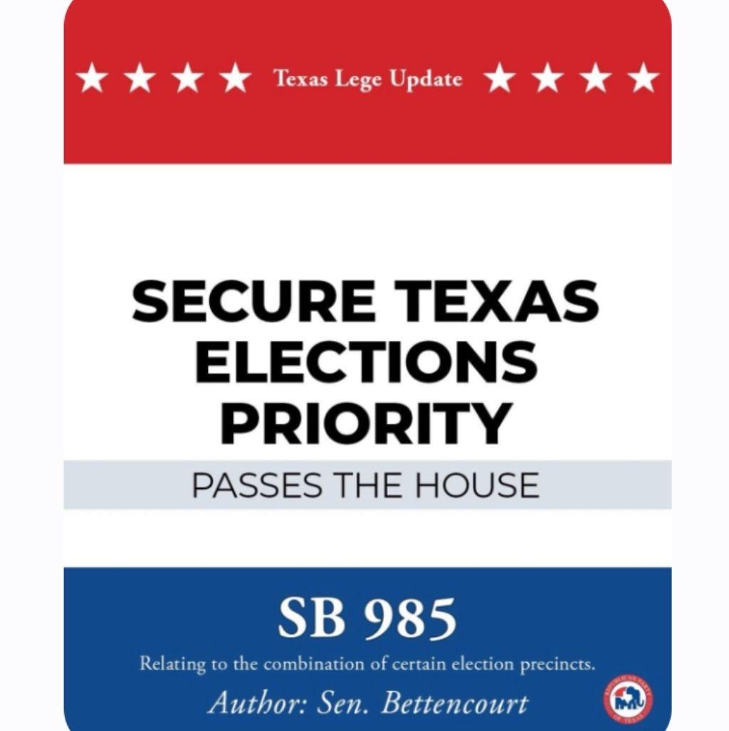 Barry Bot Wernick (@wernick4dallas) on Twitter photo 🚨 BREAKING: SB 985 PASSES HOUSE NO LONGER EXCLUDING BIG COUNTIES 🚨
As <a href="/Lorionafarm/">Lori Gallagher</a> rightly stated: "Create a problem. Then, act like you did something."
Language not allowing counties of more than 1.2 million registered voters to combine precincts at a polling location was 🚨 BREAKING: SB 985 PASSES HOUSE NO LONGER EXCLUDING BIG COUNTIES 🚨
As <a href="/Lorionafarm/">Lori Gallagher</a> rightly stated: "Create a problem. Then, act like you did something."
Language not allowing counties of more than 1.2 million registered voters to combine precincts at a polling location was