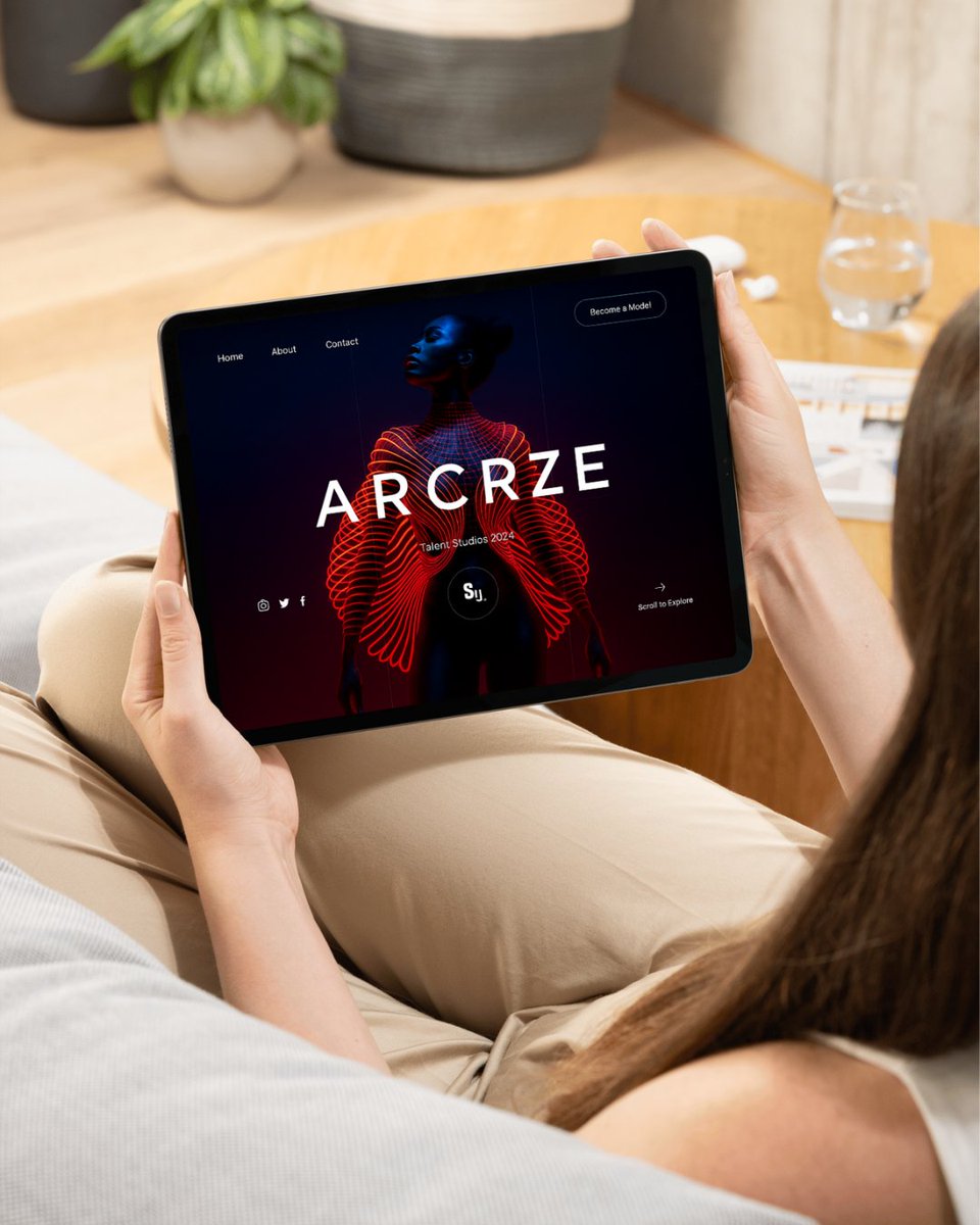 codeforkal's tweet image. Diving into the future of fashion with this bold landing page concept for ARCRZE.
Sleek visuals, vibrant lighting, and a layout designed to captivate.
Modeling isn't just style, it's storytelling.