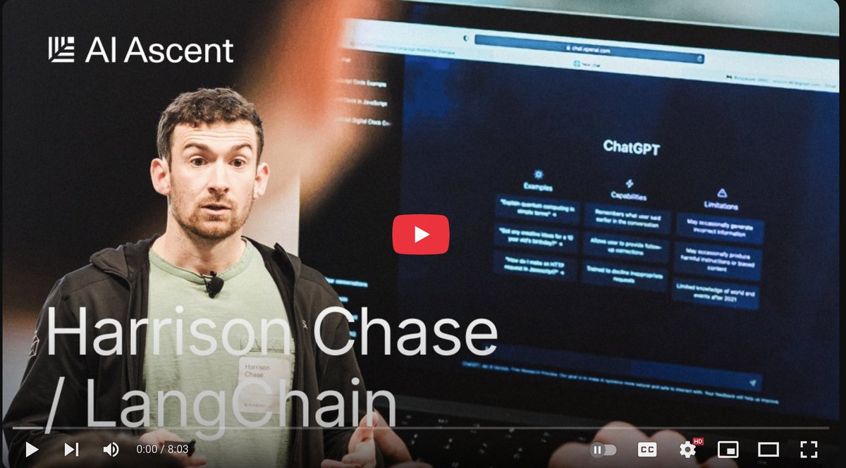 Harrison Chase (@hwchase17) on Twitter photo 🔥Ambient Agents and the New Agent Inbox
I gave a quick talk at <a href="/sequoia/">Sequoia Capital</a> AI Ascent day on:
- A new type of agent I think will become more popular (ambient agents)
- A new UX for interacting with these agents (Agent Inbox)
Check it out! youtube.com/watch?v=egSh4T… 🔥Ambient Agents and the New Agent Inbox
I gave a quick talk at <a href="/sequoia/">Sequoia Capital</a> AI Ascent day on:
- A new type of agent I think will become more popular (ambient agents)
- A new UX for interacting with these agents (Agent Inbox)
Check it out! youtube.com/watch?v=egSh4T…