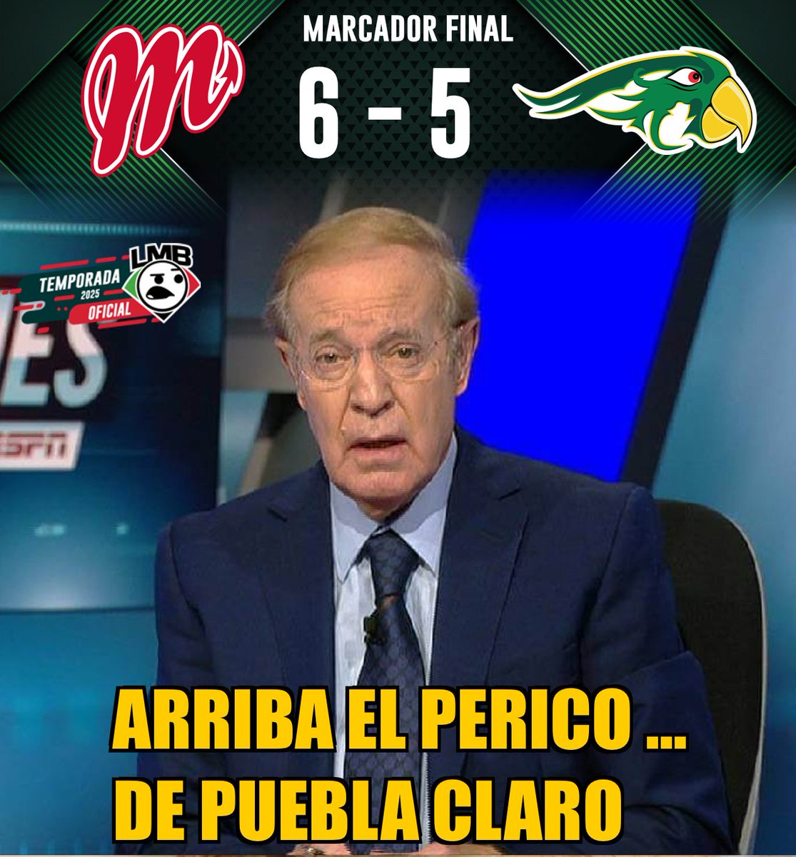 LMB_memes's tweet photo. Ganen o pierden, en las buenas y en las malas yo siempre apoyaré a los Pericos de Puebla.
-Jose Ramon Fernandez https://t.co/p7Dmnez6k8