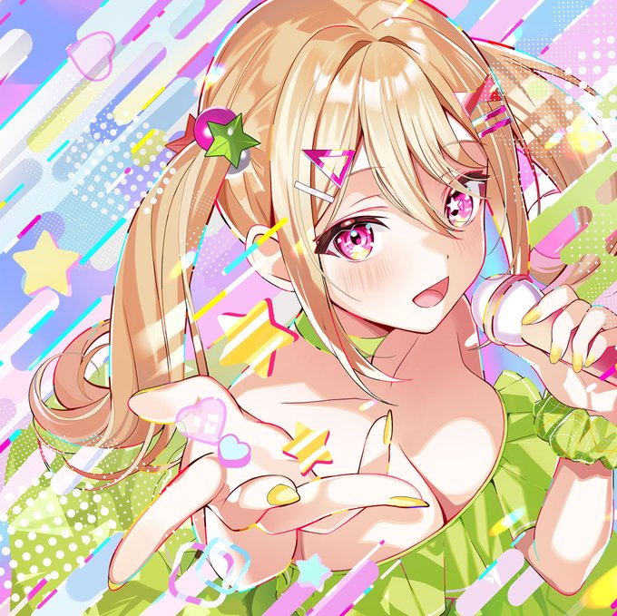 【お仕事告知】
電音部  茅野ふたば (CV: 堀越せな)さんの新曲 
『わたあたチェンジャー(feat.irucaice)』
のジャケットイラストを担当させていただきました!
よろしくお願いします～🫶✨
https://t.co/9YuyErVSOG 