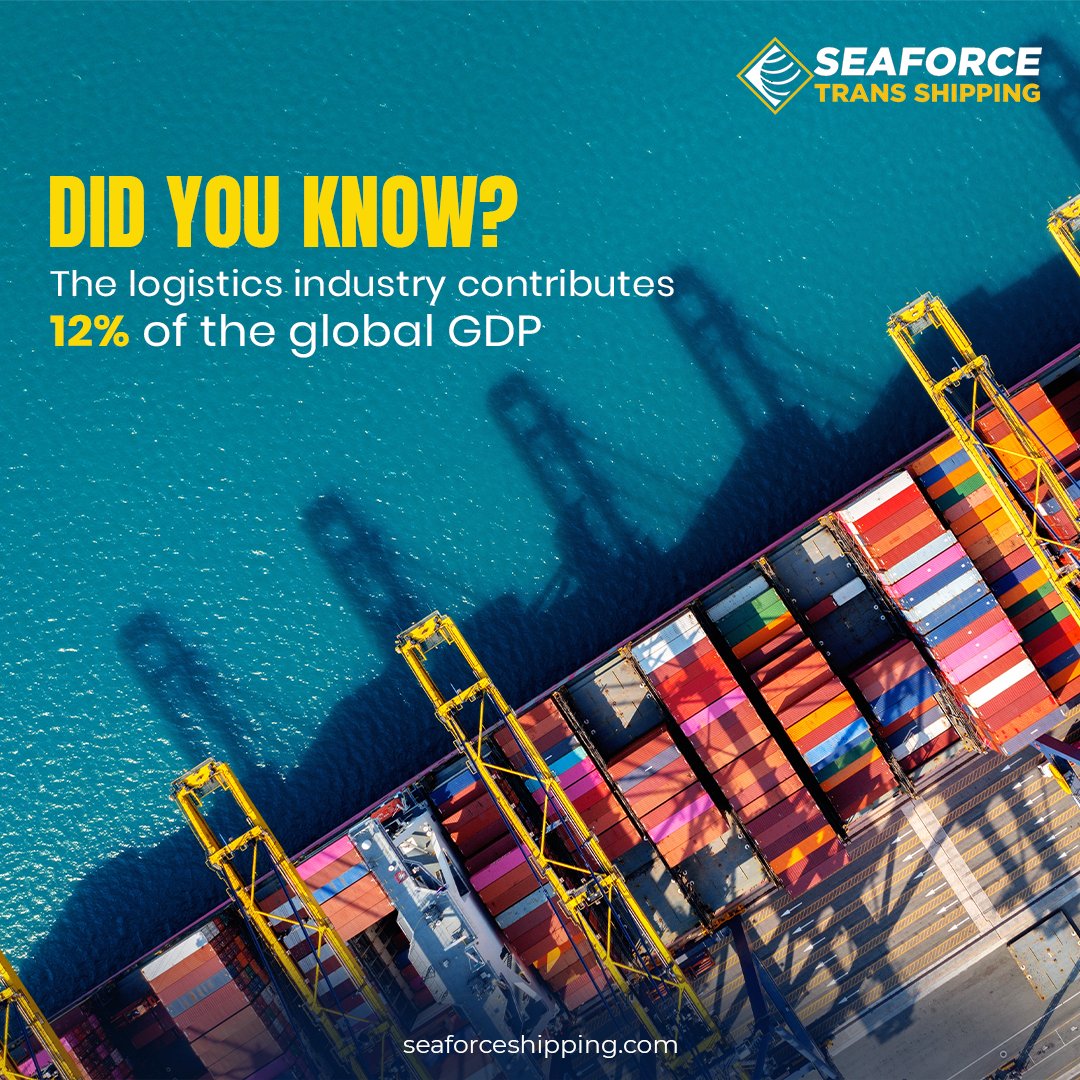 Seaforceshiping's tweet image. The logistics sector plays a massive role in shaping the world economy — contributing significantly to global growth and business efficiency. 

Visit: seaforceshipping.com
.
.
.
#LogisticsInsight #IndustryFacts #GlobalImpact #SmartShipping #SeaforceGlobal #ShippingSolutions