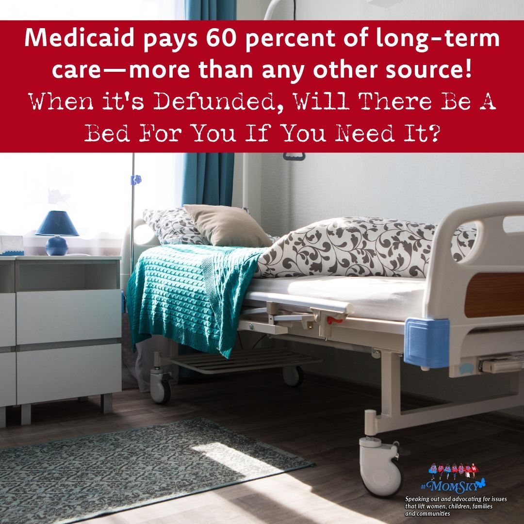 Cuts to Medicaid affects both acute care and long-term care. The amount of money the  government contributes to Medicaid will stop, which means states will be on the hook to cover federal cuts. Americans will go bankrupt! Billionaires don’t need Medicaid!
#MomsForMedicaid
#MomSky