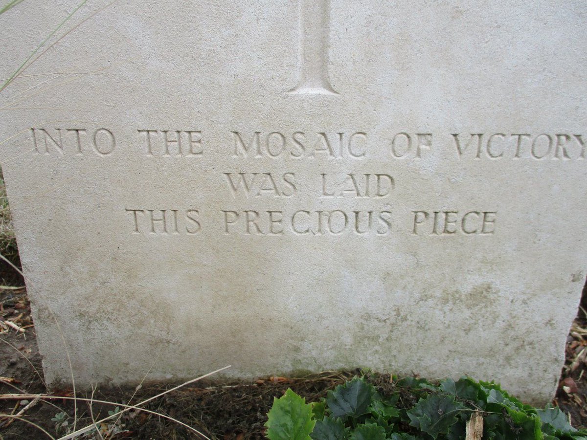 Beautiful inscription on a war grave.