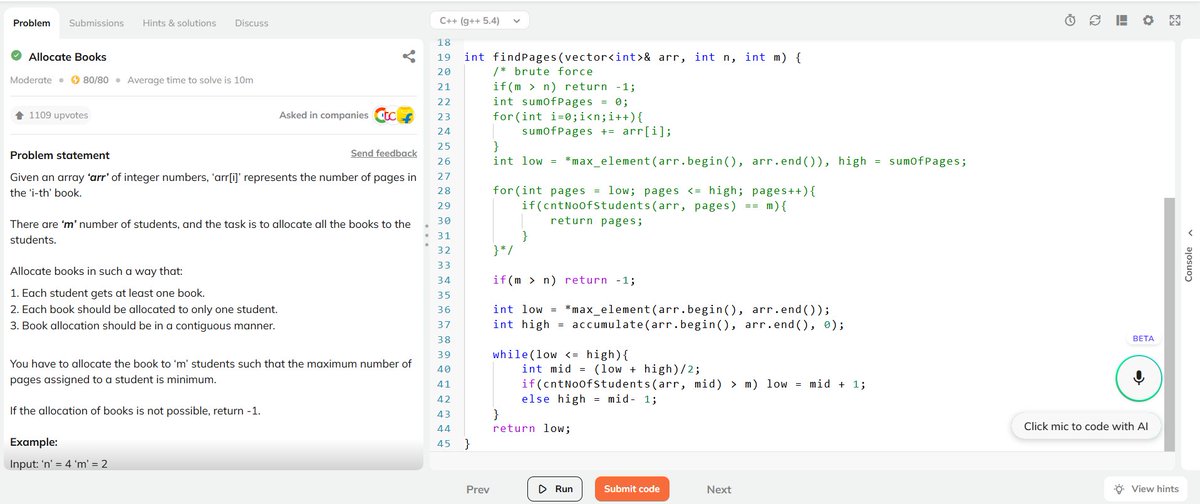 shivamrtwt's tweet image. Day 10 of #90DaysCodingChallenge
~ Did 2 question from striver a2z sheet
~ One medium and one hard
~ I forgot to update yesterday, so doing it now, today progress will update at night
#DSA #Connect #letsconnect #buildinpublic