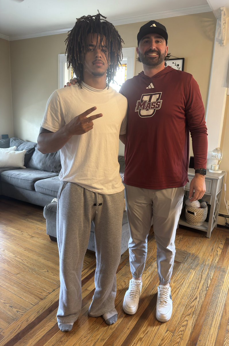 Tyler Bell (@tylerbell2026) on Twitter photo Thank you <a href="/Drewbelch/">Drew Belcher</a> for the home visit. I really appreciate the conversations and am looking forward to being back on campus soon. #Flagship🚩 #umass
<a href="/UMassCoachJake/">Mike Bajakian</a> <a href="/coachharasymiak/">Joe Harasymiak</a> <a href="/SPPFootball/">St. Peter's Football 🏴☠️</a> Thank you <a href="/Drewbelch/">Drew Belcher</a> for the home visit. I really appreciate the conversations and am looking forward to being back on campus soon. #Flagship🚩 #umass
<a href="/UMassCoachJake/">Mike Bajakian</a> <a href="/coachharasymiak/">Joe Harasymiak</a> <a href="/SPPFootball/">St. Peter's Football 🏴☠️</a>