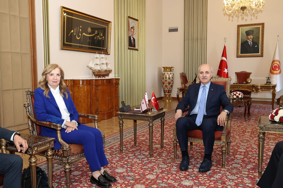 Ankara’da temaslarımızın son gününde TBMM meclis başkanı Sn <a href="/NumanKurtulmus/">Numan Kurtulmuş</a> beyefendi ile meclis çalışmaları ile son günlerdeki yoğun gündemi değerlendirdik. Destekleri için teşekkür ederiz. <a href="/TBMMresmi/">TBMM</a> #KKTC