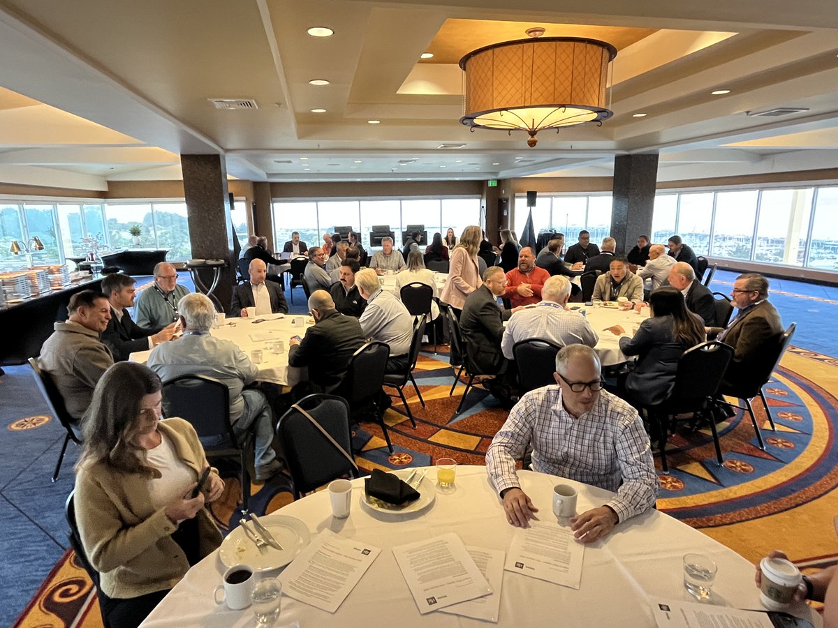 Over 50 people are gathered at the San Joaquin Valley Water Forum during the 2025 ACWA Spring Conference in Monterey. Steve Torigiani of Young and Wooldridge is leading a discussion with State Water Contractors' (<a href="/SWC_CAWater/">SWC</a>) GM Jennifer Pierre and Friant Water Authority's