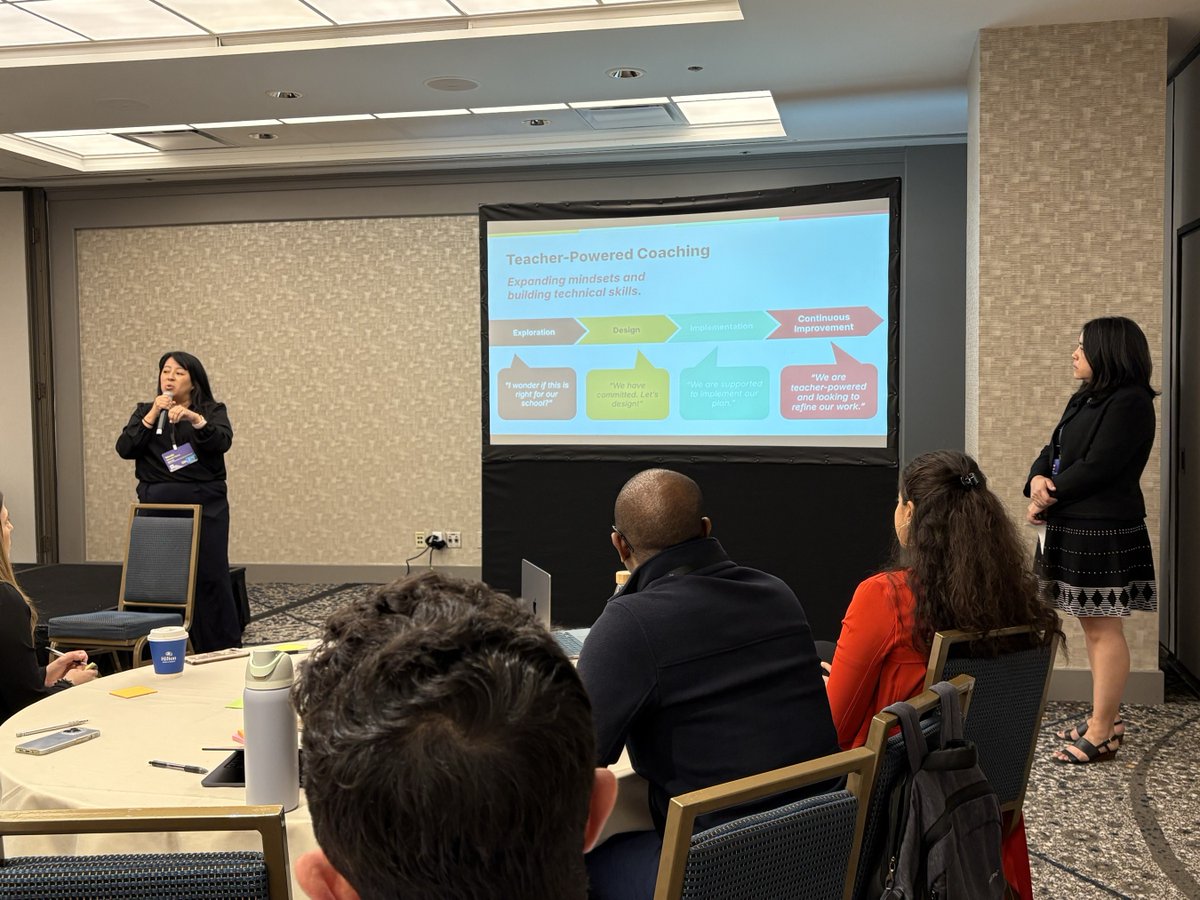 Several of the #Teacherpowered team are in CA this week at @NSVF spring summit. Our team is sharing out the coaching and development our team does around reimagining educator roles. To find out more at our annual conference this fall, go to Teacherpowered.org