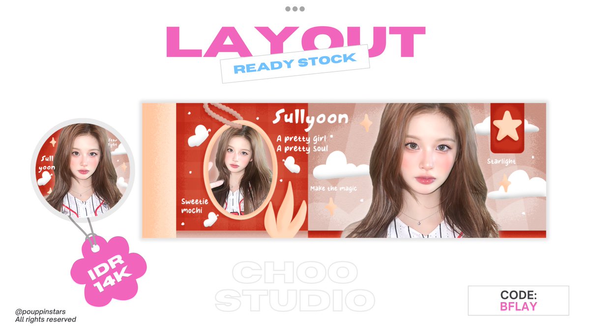hai teman-teman! 🍎🍀

aku membawa 4 layout ready stock yang bisa kamu jemput melalui dm atau wa aku, yaa. ada wonyoung, younjung, winter, dan sullyoon!

free retext luvvvv! 🫰🏻💗

#zonauang #zonaba