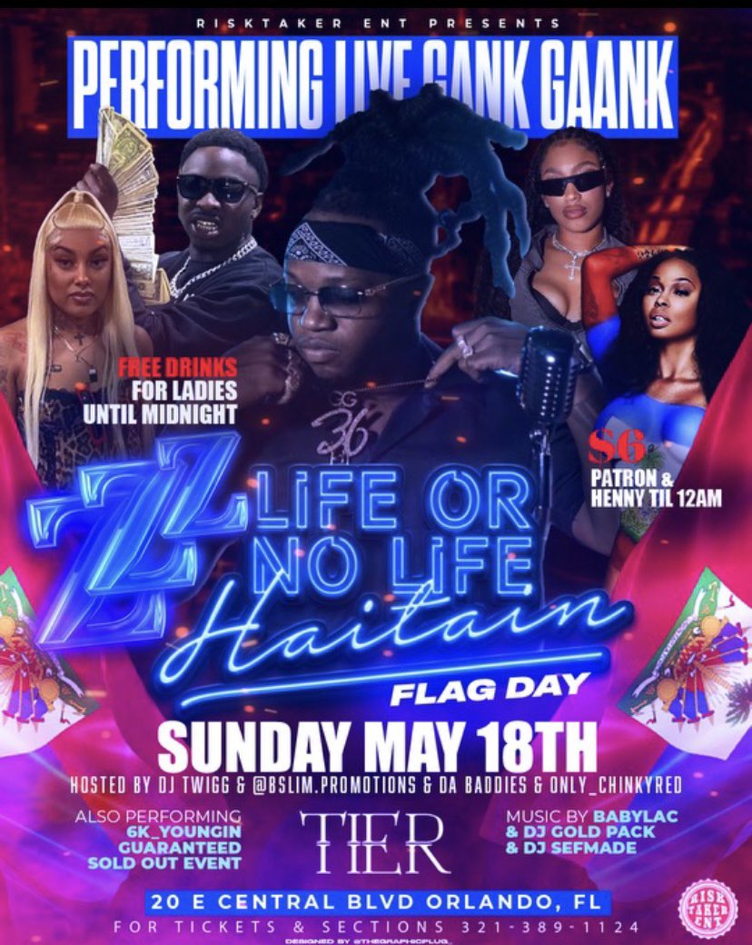 Live In Orlando Florida This Sunday

Tier Night Club

Zoe Life Or No Life 🇭🇹