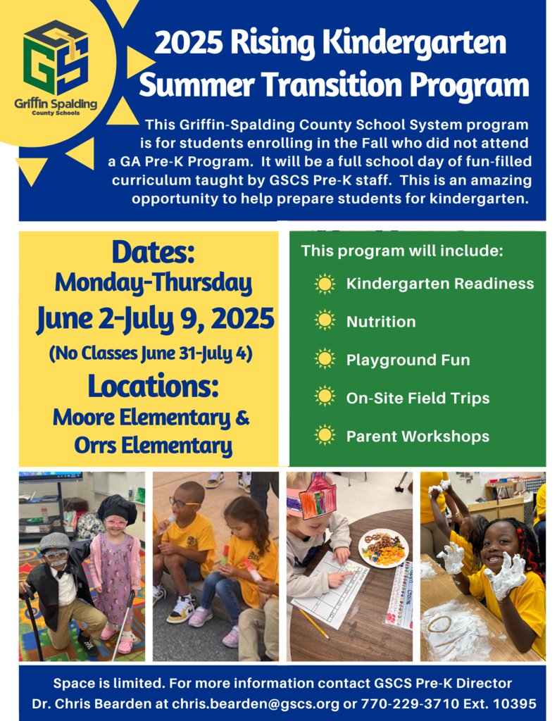 Susie B. Atkinson Elementary School (@atk_elementary) on Twitter photo The GSCS Rising Kindergarten Summer Transition Program is an amazing opportunity to help prepare students for kindergarten. Space is limited. For more information, contact GSCS Pre-K Director Dr. Chris Bearden at chris.bearden@gscs.org or 770-229-3710 Ext. 10395 The GSCS Rising Kindergarten Summer Transition Program is an amazing opportunity to help prepare students for kindergarten. Space is limited. For more information, contact GSCS Pre-K Director Dr. Chris Bearden at chris.bearden@gscs.org or 770-229-3710 Ext. 10395