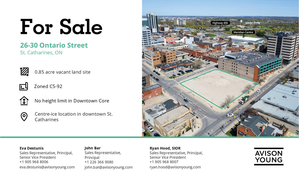 Just Listed by Avison Young: 26-30 Ontario Street, St Catharines, Ontario avisonyoung.ca/properties/26-…