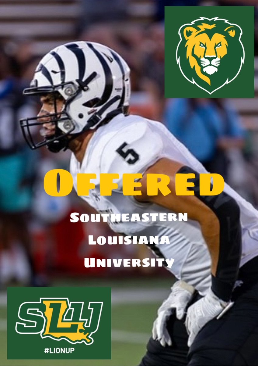 BleuHubbard2026 (@hubbard2026) on Twitter photo Blessed and pumped for an offer from Southeastern Louisiana Football!!
<a href="/LionUpFootball/">Southeastern Football</a> <a href="/TreyNunez/">Trey Nunez</a> ๐๐๐๐ Blessed and pumped for an offer from Southeastern Louisiana Football!!
<a href="/LionUpFootball/">Southeastern Football</a> <a href="/TreyNunez/">Trey Nunez</a> ๐๐๐๐