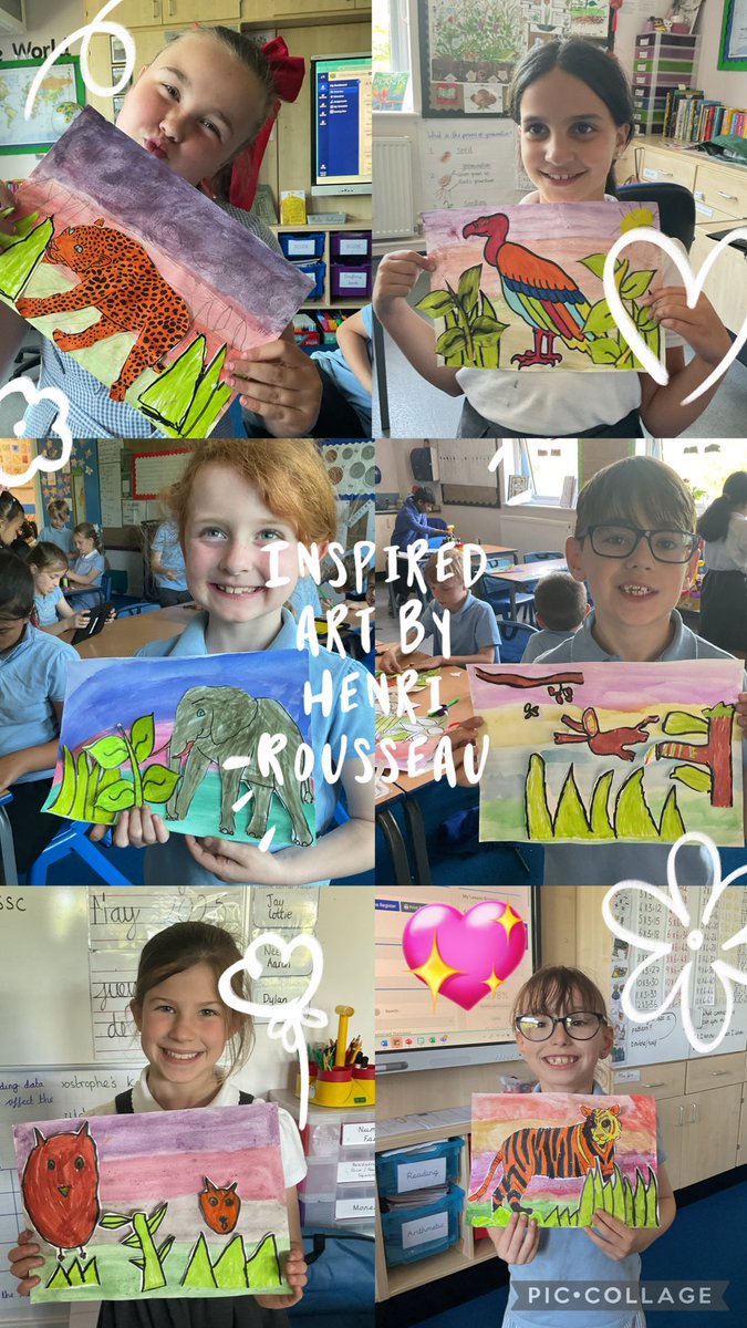 floweryfieldpri's tweet image. A busy day in Year 3 with art work linked to our class book ‘The Tin Forest’. The children appreciated the art work of Henri Rousseau. They continued the afternoon with a consolidation of their e-safety block using Interland. #ffpscomputing #ffpsart #ffpsyear3 #ffpsreading