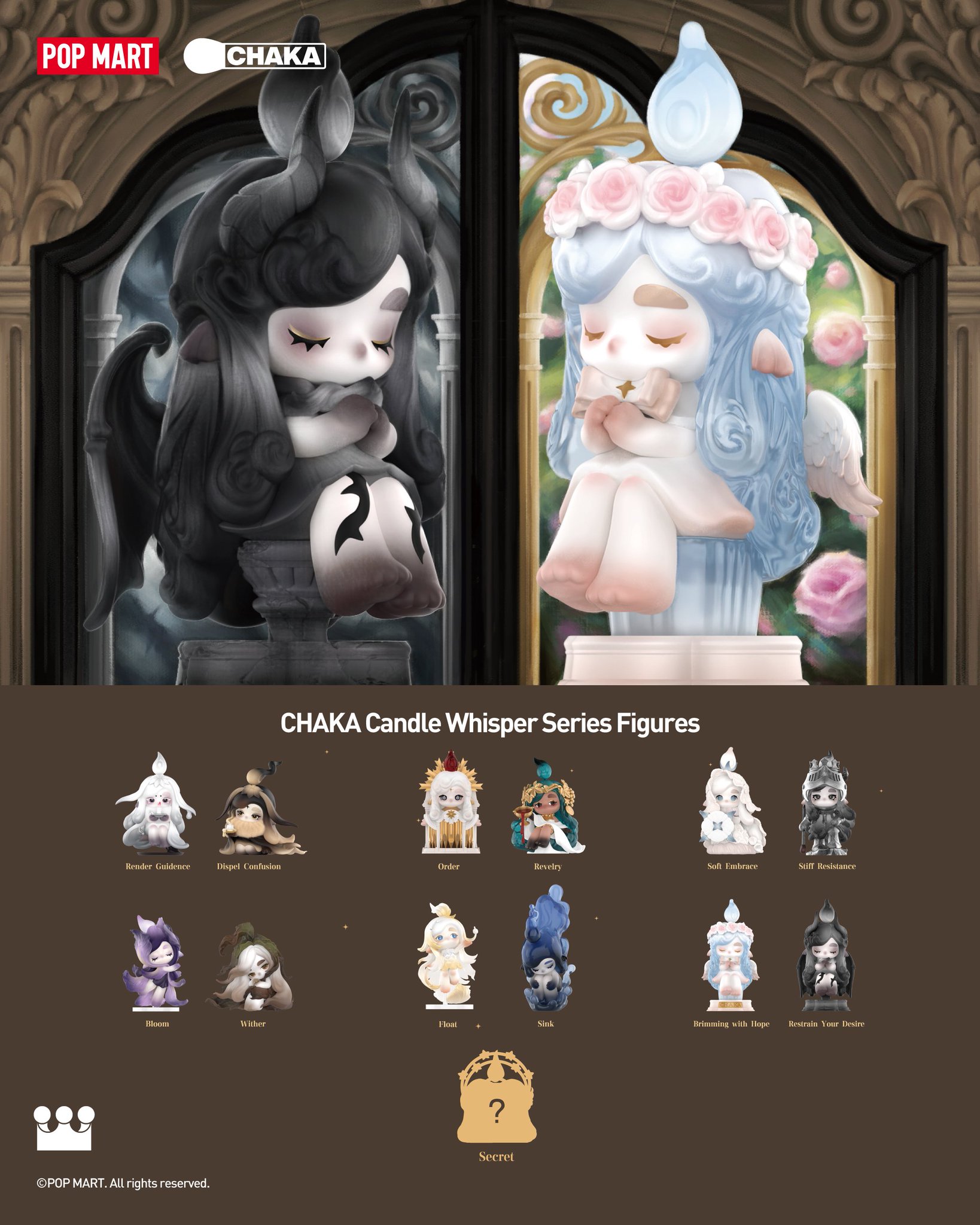 POPMART CHAKA Candle Whisper シリーズ CHAKA Candle Whisper Series Figures - POP MART (Poland)