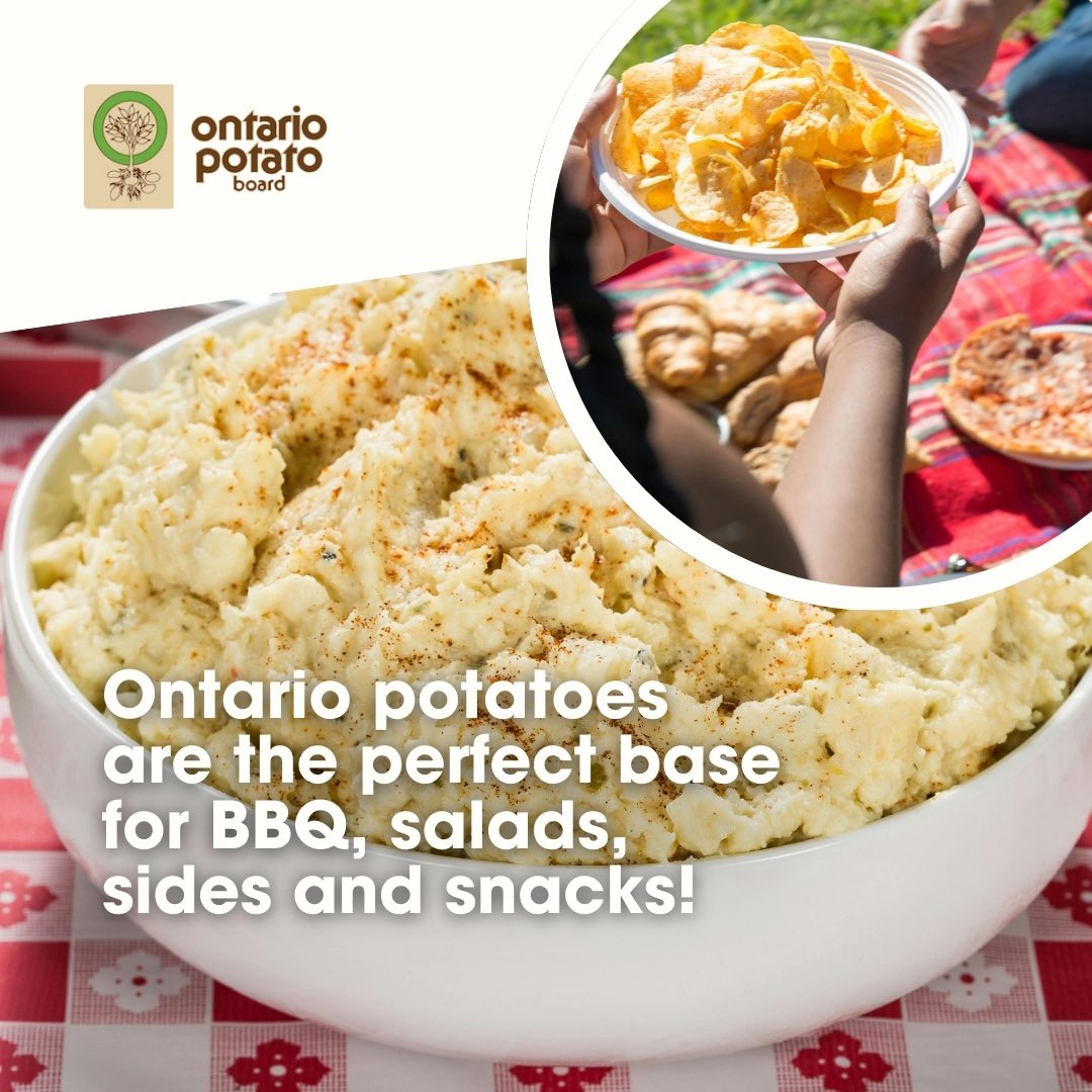 Long weekend plans: something on the grill, something cold in the hand and a plate full of #OntarioGrown potatoes on the side. 😍🥔