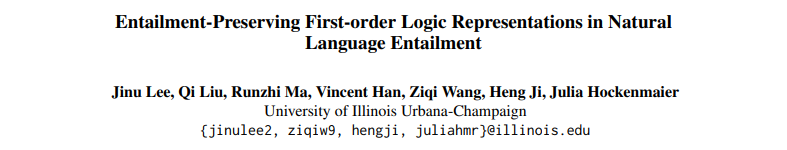 I am happy to announce that my first-author paper has been accepted to ACL 2025 Main! 🇦🇹

arxiv.org/abs/2502.16757

We tackle natural language-first-order logic translation (NL2FOL) using reinforcement learning with NLI labels as rewards. (1/7)