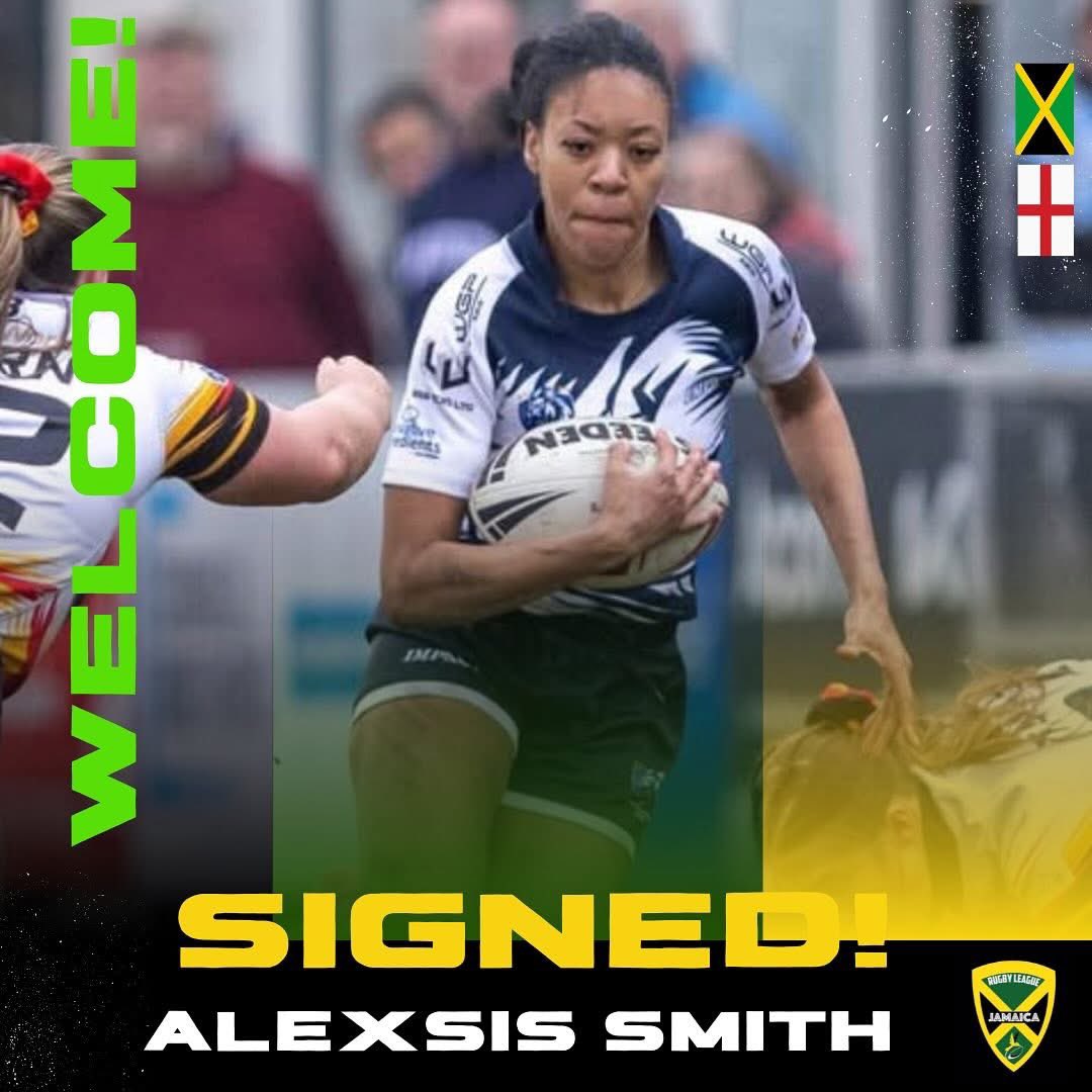 Rugby League Jamaica (RLJ) (@jamrugbyleague) on Twitter photo Welcome 🏴 based Alexsis Smith, to our <a href="/Reggae_Warriors/">ReggaeWarriors</a> 👩 player pool!
Lexi said
“It means a lot for me to play for the Reggae Warriors , I’d be honoured to play for my country. It means a lot to my family which makes it mean the most to me. I can’t wait to get started!”🇯🇲 Welcome 🏴 based Alexsis Smith, to our <a href="/Reggae_Warriors/">ReggaeWarriors</a> 👩 player pool!
Lexi said
“It means a lot for me to play for the Reggae Warriors , I’d be honoured to play for my country. It means a lot to my family which makes it mean the most to me. I can’t wait to get started!”🇯🇲