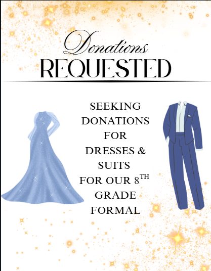 Have any gently used formal dresses and/or suits you're looking to donate? We are looking for donations for our 8th grade formal! Feel free to drop them off at our front office. 

#dobiepride