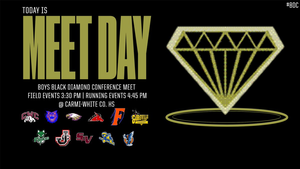 Good Luck to the Boys Track Teams today at the BDC Conference Track Meet in Carmi.

#BDC