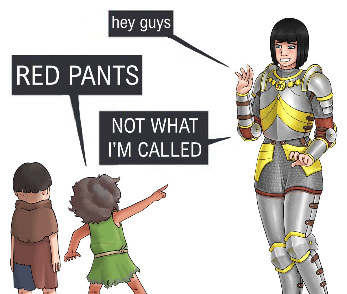 Those kids are lucky Repanse was once a peasant. Had they misspelled the name of a born noble they likely would've been fed to the pigs.