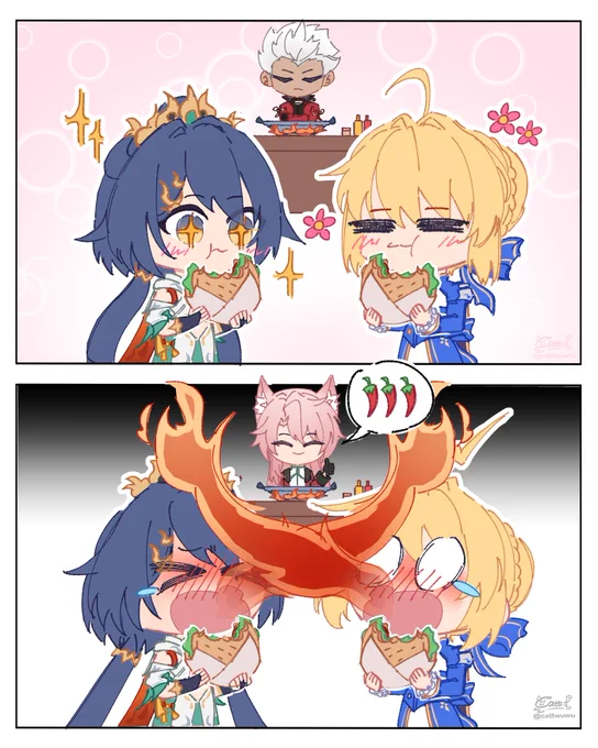 which cook do you prefer?
#HonkaiStarRail #HSRxFate_UBW  #Saber #Jiaoqiu 