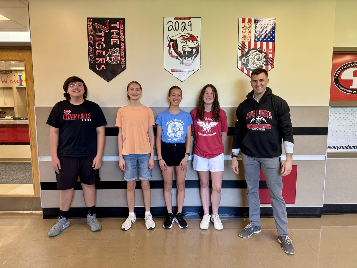 Yesterday, the 'If I Were Mayor' winners stepped into leadership as "Mayors for a Day"! They joined Mayor Laudick for tours of City Hall, public works, and public safety. 📸 Left to right: Cole Adamson, Hattie Wolhert, Jasmine Elgersma, Kate Rouse, and Mayor Laudick.
